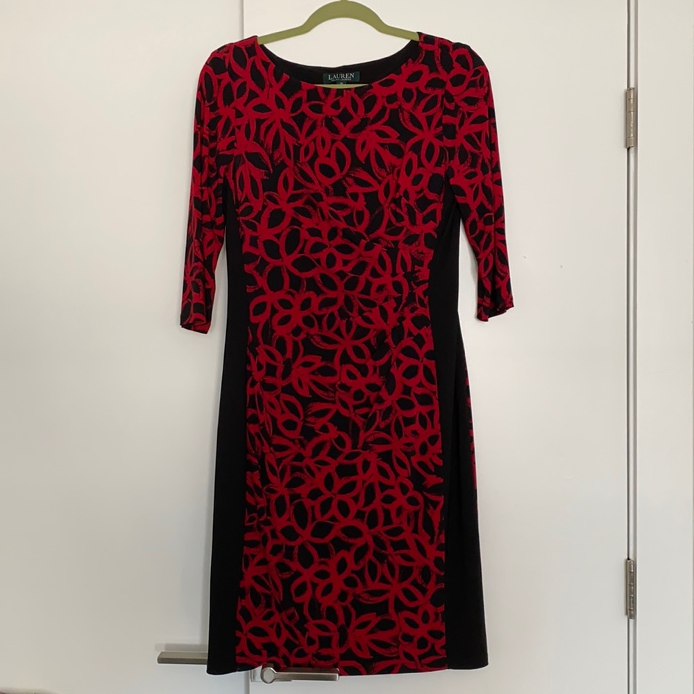 Lauren Ralph Lauren quarter sleeve bodycon dress